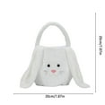 thumbnail image 2 of Easter Basket Plush White, 7.86" Bunny Easter Basket for Kids, Plush Easter Buckets with Long Ear Easter Bags for Boys Girls, Easter Tote Bags for Decorations Gifts Storage, 2 of 8