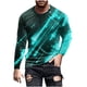 thumbnail image 1 of Blusas y camisas de manga larga y cuello redondo para hombre, camisetas casuales con estampado de moda y cuello redondo, blusas de licra de manga corta para hombre., 1 of 4