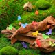 thumbnail image 4 of 120 Piezas Mini Estatua en Miniatura de Resplandeciente Figura Resina Animales para Macetas Flores Paisaje, 4 of 5