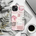 thumbnail image 5 of Christian Bible Verse Phone Case for iPhone 17 16 15 14 13 12 11 Pro Plus Mini, Pink Scripture Collage Cover, Religious Faith Butterfly, 5 of 5