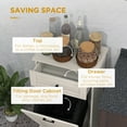thumbnail image 6 of HOMCOM Kitchen Tilt Out Trash Bin Cabinet, Free Standing Recycling Cabinet, 6 of 8