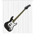thumbnail image 3 of Ambesonne Guitar Shower Curtain, 4 String Bass Music, 69"Wx84"L, Black White Caramel, 3 of 3
