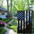 thumbnail image 4 of Shangniulu Garden Yard Flag 12"x 18" Double Sided Polyester Police Honor Flag House Flag Banners for Patio Lawn Outdoor Home Decor White, 4 of 6