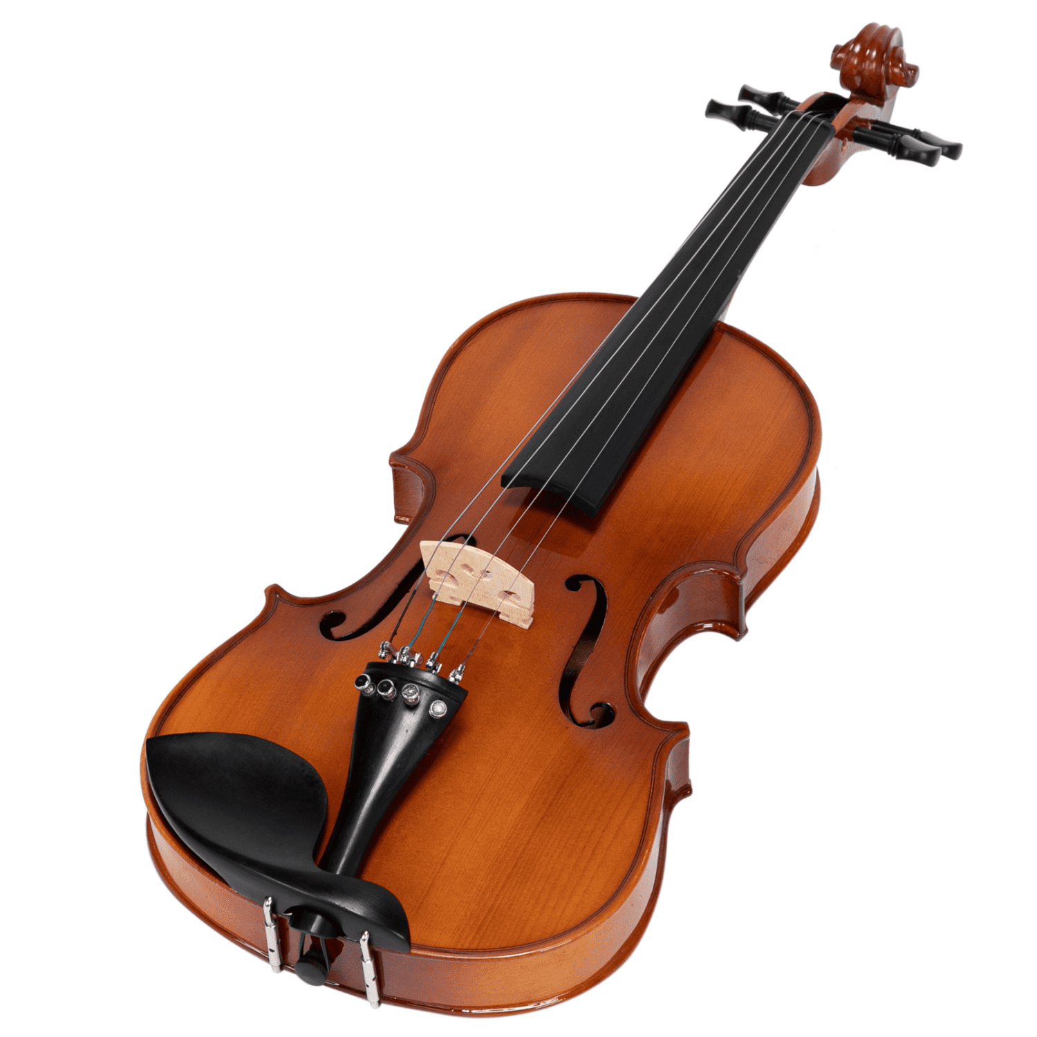 Hassch Violin 4/4, Fiddle Set for Beginner Adults with Case, Bows, Bridge, Extra Strings and Digital Metronome Tuner Tone Generator, Natural Varnish