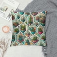 thumbnail image 2 of COMIO Pillow Covers Cactus with Succulents and Cactuses with Inky in Glass Terrariums Trendy Tropical Design Flower Desert Pillow Case Cushion Cover for Home Decor Square Pillowcase White, 2 of 5