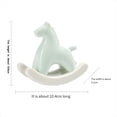 thumbnail image 3 of Estatua de Caballo Mecedora de CeráMica para el Hogar, Escultura de Arte Moderno para DecoracióN de Estantes de Mesa, Adorno de Escritorio de Estatuilla EstéTica,C, 3 of 5