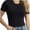 Black, variant on Short Sleeve Shirts for Women Basic Women' T-Shirts Trendy Stretchy Lightweight Summer Casual Tops