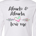thumbnail image 4 of Inktastic Abuelo and Abuela Love Me- Heart Grandchild Long Sleeve Youth T-Shirt, 4 of 5