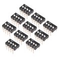 thumbnail image 1 of 10 Pcs Interruptor DIP Negro 1 2 3 4 Posiciones 2.54mm Distancia para Circuito PCB, 1 of 3