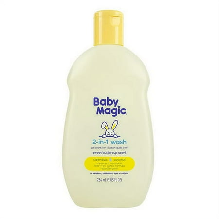 Baby Magic 2 In 1 Baby Wash, Calendula and Coconut, 9 Oz, 6 Pack