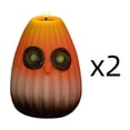 thumbnail image 2 of AOMXGD 2Pcs Owl Pumpkin LED Flameless Candles, Flickering Flame Lamp For Halloween Party Window Table Autumn Home Styling, 2 of 6