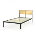 thumbnail image 5 of Mellow Kasi Metal Platform Bed with Panel Headboard Shelf, King, 5 of 9