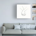 thumbnail image 2 of Canvas Wall Art - Line and Brush 'Holding Hands 5' Wall Art for Living Room, Bedroom, or Office DÃ©cor by Trademark Fine Art - 35 x 35 Inches, 2 of 4