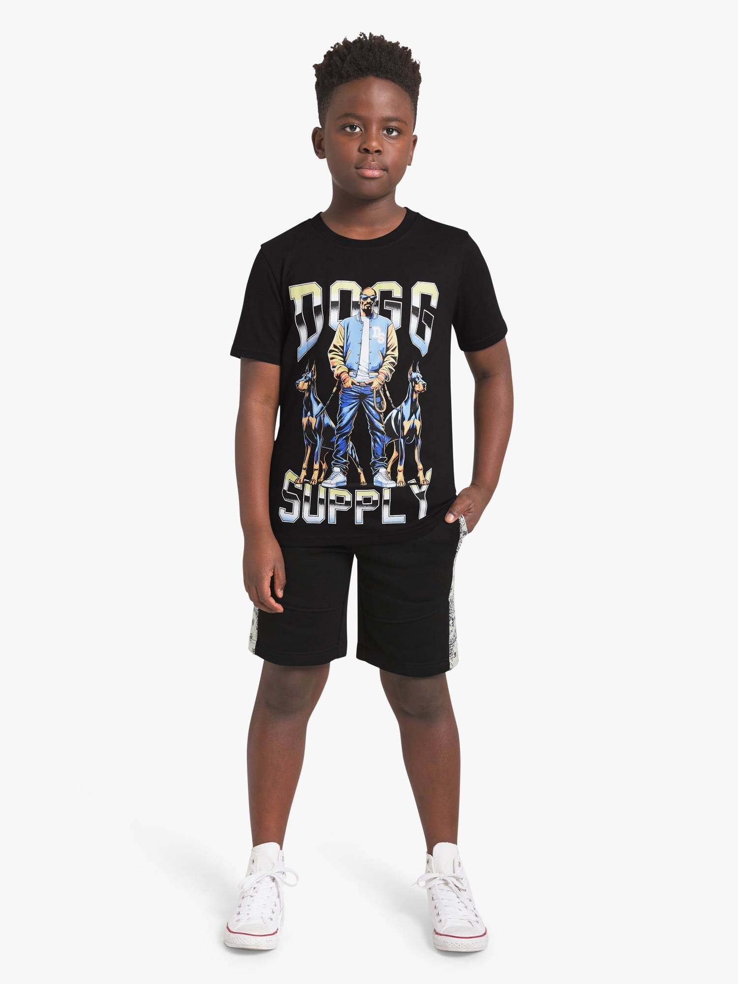 Dogg Supply by Snoop Dogg Little Boys & Big Boys Short Sleeve Graphic Tee, Sizes 4-18