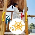 thumbnail image 4 of Vogacara Volante de juguete para niños, columpio de plástico para preescolar, juguetes de entretenimiento para interiores, actividades, Juegos de césped Amarillo, 4 of 6