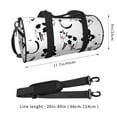 thumbnail image 4 of Haiem Cute Cow and Milk Stains Pattern Gym Bag for Women Men, Waterproof Travel Duffel Bags, Personal Item Travel Bag Weekender Bag with Shoes Compartment & Wet Pocket, 4 of 8