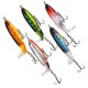 thumbnail image 2 of Señuelo de pesca Artificial de plástico colorido, aparejos de pesca de mar, señuelos duros con ganchos, 5 uds., 2 of 13