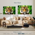 thumbnail image 3 of Elephant Stock Sumatran Tiger Gaze Wall Art - Horizontal Multi Panel Canvas - Living Room Wall Decor - Animal Multi Panel - Green And Brown Decor - 57" x 36", 3 of 4