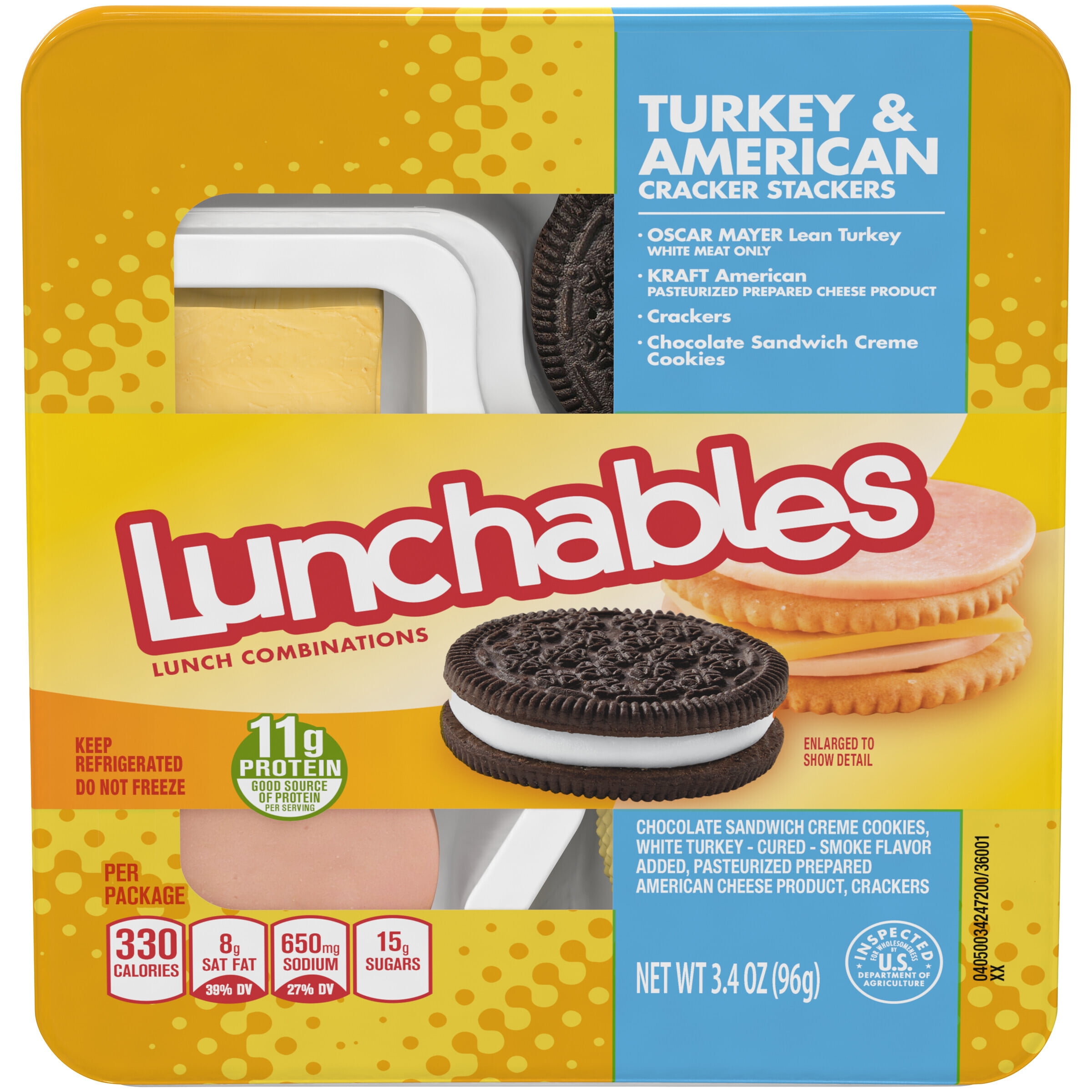 Lunchables Lunch Combinations Turkey & American Cracker Stackers 3.4 oz