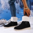 thumbnail image 6 of Eltusu Women Winter Snow Boots, Windproof No Slip Warm PU Mid-Calf Boots Black Size 9, 6 of 9