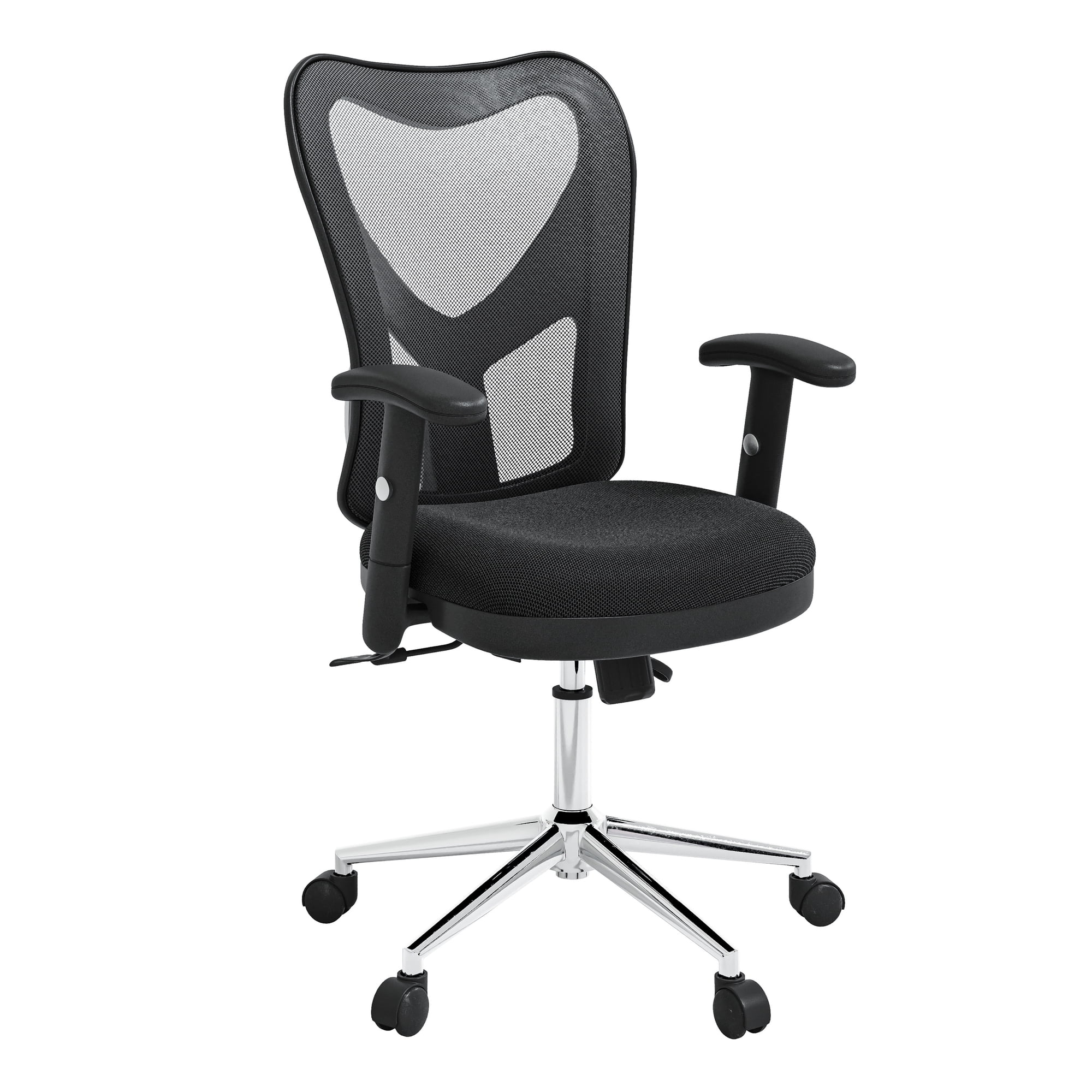 Techni Mobili High Back Mesh Office Chair with Chrome Base Black RTA-0098M-BK