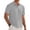 Light Gray, variant on Mens Textured Knit Short Sleeve Polo Shirt Classic Collar Tops Casual Breathable Clothing Daily Wear Army Green L