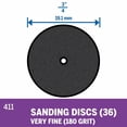 thumbnail image 2 of Discos de lijado Dremel 411 180 Grit (paquete de 72), 2 of 5