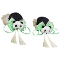 thumbnail image 1 of 2x Pinzas para el cabello de estilo chino perfecl Panda Verde, 1 of 8
