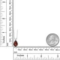 thumbnail image 6 of Gem Stone King 14K White Gold Red Garnet Pendant Necklace for Women | 3.17 Cttw | Gemstone January Birthstone | Pear Shape 12X8MM | With 18 inch Chain, 6 of 6
