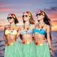 thumbnail image 4 of Decoraciones para fiesta Luau,falda de mesa de hierba,suministros para fiesta hawaiana tropical,falda de flores y paja para temática de playa de verano y decoración de celebración Luau hawaiana, 4 of 8