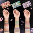 thumbnail image 4 of Color Nymph 18 Colors Eyeshadow Palettes, Highly Pigmented Shades Matte and Shimmers Makeup Palette with Large Mirror for Teens Girls Blendable Waterproof Eyeshadow(Pink), 4 of 6