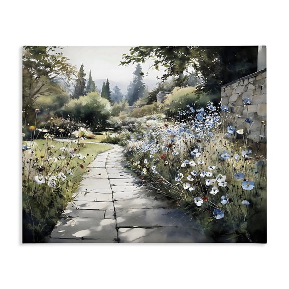 Stupell Industries Transitional Garden Pathway in Summer Light Canvas Art, 20 x 16, by Franklyn Gregory