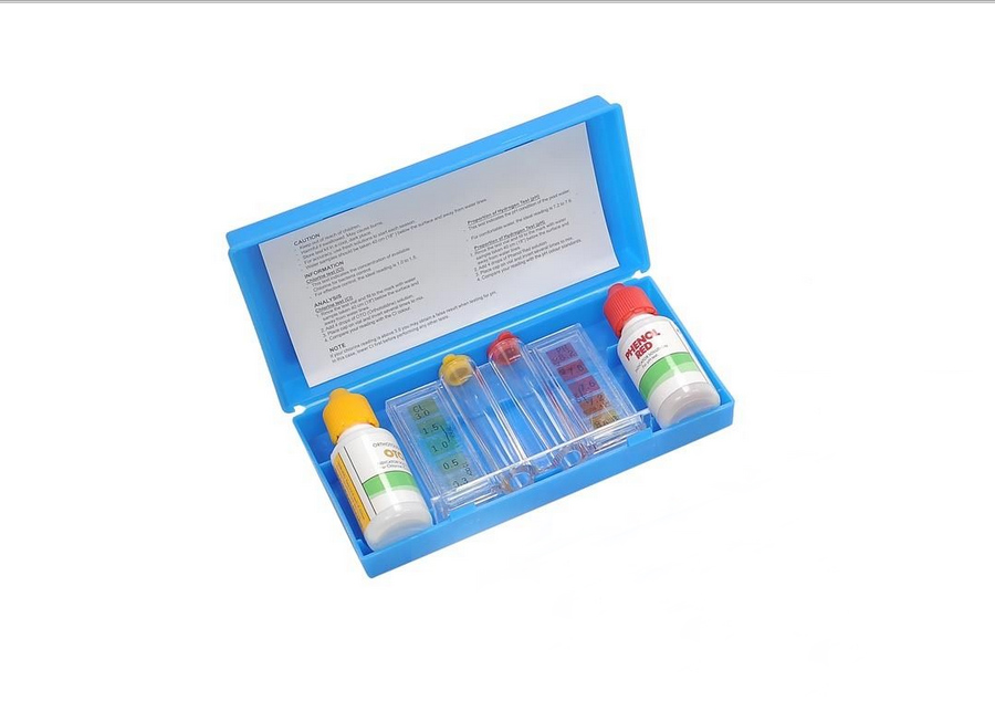 3Way Swimming Pool Test Kit with Case Tests pH, Chlorine and Bromine