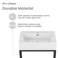 thumbnail image 3 of Concorde 24" Rectangle Console Sink with Matte Black Legs, 3 of 11