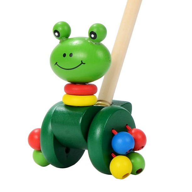 Wooden Push Along D-uck Tooky Toy Toddler Baby Toy a long Educational Toy