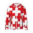 thumbnail image 1 of Vsdgher Croix Rouge 1 Imprimé Sweat à Capuche Adulte pour Hommes Femmes, Manches Longues Protection Solaire Chemises de Pêche pour Course Natation-Moyen, 1 of 7