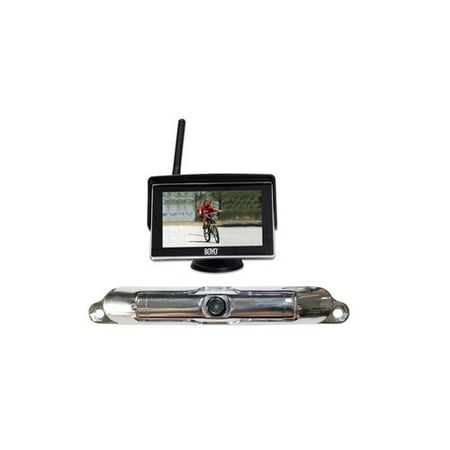 BOYO VTC404R WiFi Wireless Chrome Bar-Type Camera and Wireless 4.3" Monitor Package, VTC404R
