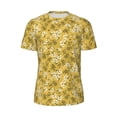 thumbnail image 5 of Wukai Flower Print Men's Short-Sleeved Mesh T-Shirt,Quick-Dry Short Sleeve Workout T-Shirt-, 5 of 8