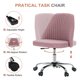 thumbnail image 3 of Silla de oficina DUMOS Comfy Rolling Swivel Task Blush, 3 of 8