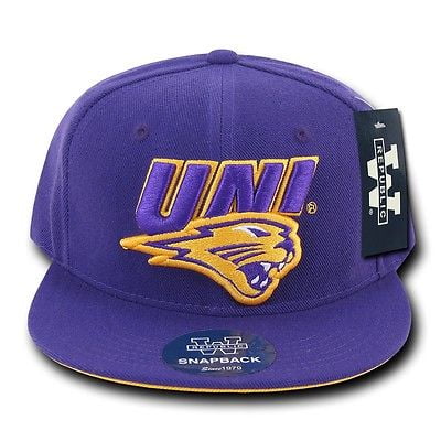 Northern Iowa Baseball Rug - Northern Iowa University UNI Panthers NCAA Flat Bill Snapback Baseball Hat Cap
