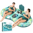 thumbnail image 1 of Pool Float Sunikko X 5 en 1 para 2 personas con hielera y portavasos, 1 of 6