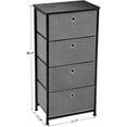 thumbnail image 6 of Kanstar 36" 4-Tier Dresser Unit, Cabinet with 4 Easy Pull Fabric Drawers,Storage Organizer with Metal Frame,Wooden Tabletop for Closet, 6 of 7