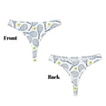 thumbnail image 3 of Fotbe Tennis Rackets And Balls Tanga Sin Costuras para Mujer con Estampado – Panties Invisibles, Transpirables y Cómodos para Uso Diario-XX-Large, 3 of 6