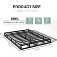 thumbnail image 2 of 7 Inch Queen Size Box Spring, Heavy Duty Metal Mattress Foundation, 3000 lbs Capacity, High Profile, Noise-Free, Easy Assembly with Fabric Cover, 2 of 8