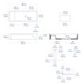 thumbnail image 5 of ALFI brand AB39TR 39" White Above Mount Fireclay Bathroom Trough Sink, 5 of 5