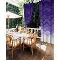 thumbnail image 5 of nqOlkjepod Outdoor Curtains for Patio Waterproof, Purple Ombre Stripes Outdoor Privacy Panels Grommet, Gradient Abstract Ocean Waves Art Blackout Outside Curtains for Porch/Cabana 54"x84", 2 Panels, 5 of 8
