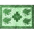 thumbnail image 1 of Ahgly Company Indoor Rectangle Persian Emerald Green Traditional Area Rugs, 3' x 5', 1 of 4