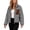 Winter Jackets Gray, variant on Guieoi Winter Jacket for Women Long-Sleeve Outerwear Casual with Pockets Coats Coffee L