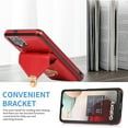 thumbnail image 5 of Crossbody Wallet Women Case for Samsung A12 5G,[RFID Blocking] Credit Card Holder with Should Strap,Premium PU Leather Purse Metal Buckle Folio Flip Cover for Samsung Galaxy A12 5G, Red, 5 of 8