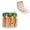 White, variant on PRATYUS Carrots Leaves Checkered Pattern Jewelry Case for Necklace, Ring, Earring Organization and Travel - Portable and Compact Green